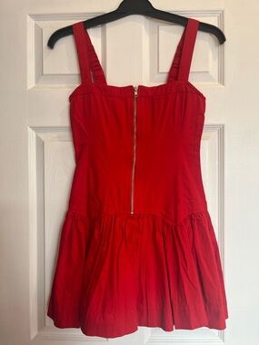 ASOS Red Mini Dress with Front Zip